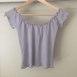 Brandy Melville Lavender Jessie Off the Shoulder